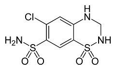 Гидрохлортиазид формула