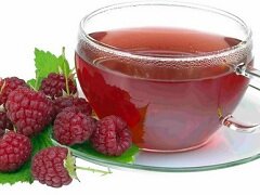 Чай из малины - народное средство от простуды