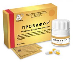 Пробифор – препарат, применяющийся при дисбактериозе